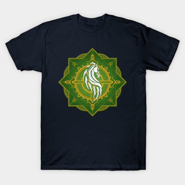 Riders of Rohan (Heraldic Colours) T-Shirt by njonestees